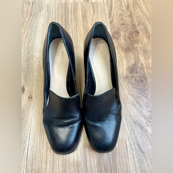 Enzo Angiolini En-Maxie Women’s Black Leather heels Shoes Size 8 - Picture 1 of 7